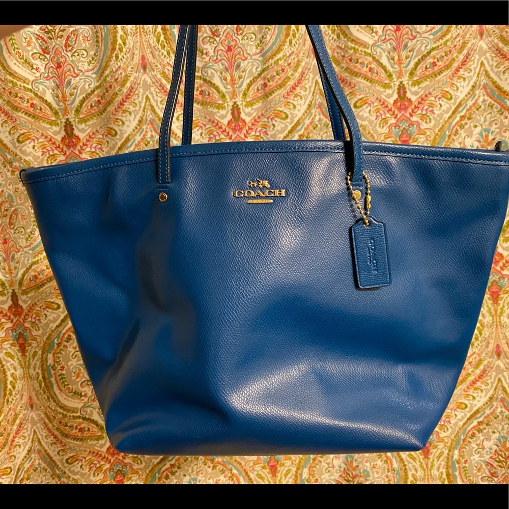 Coach Teal Tote